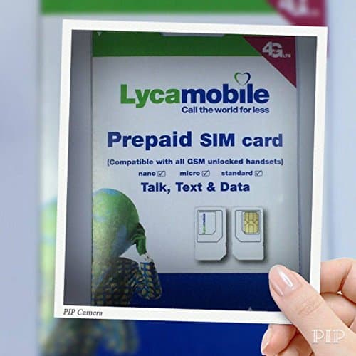 Lycamobile Preloaded Sim Card with $29 Monthly Plan Included