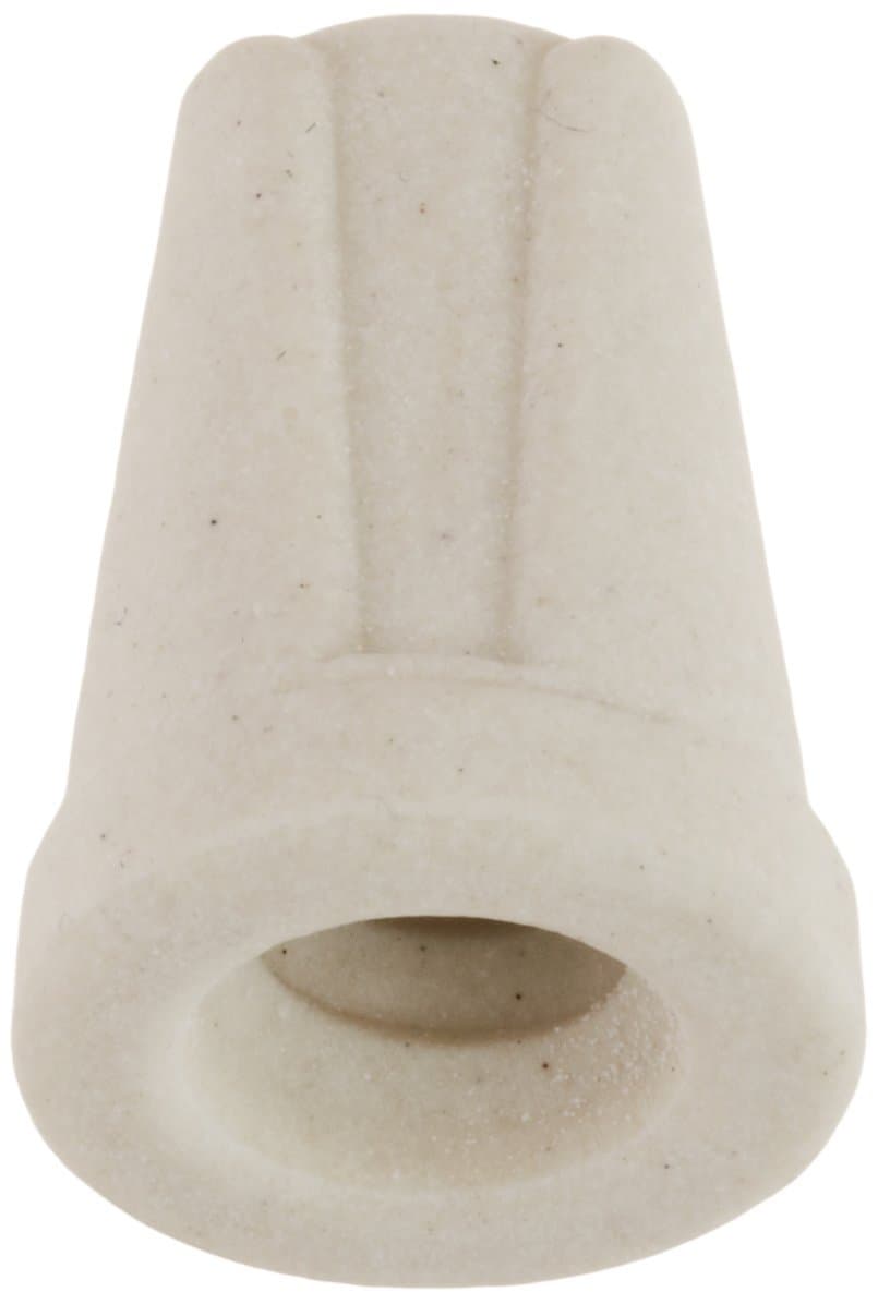 NSI TOP-M-D Easy-Twist Medium Ceramic Wire Connector, 22-10 AWG at 600 V, Splicing Wire, 1000 F Max, White with Pack of 15