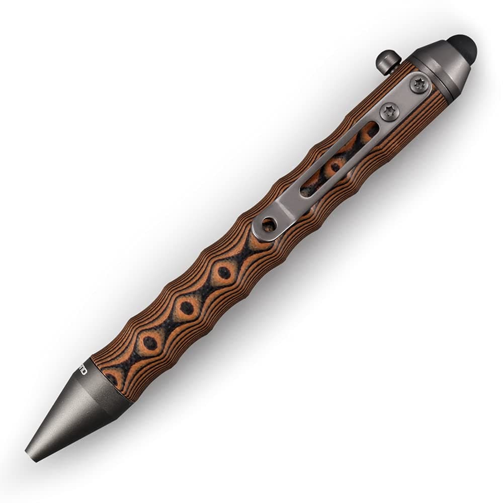 Cool Hand 4.5'' Bolt Action Pens, EDC Ballpoint Ink Refillable, Stylus for Touch Screen, Ergonomic Grip, Hold in Texture with Finger Grooves
