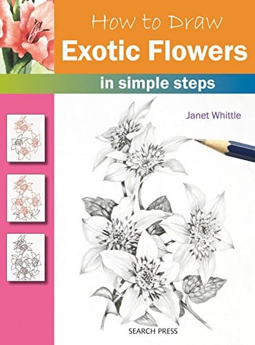 How to Draw Exotic Flowers: in simple steps