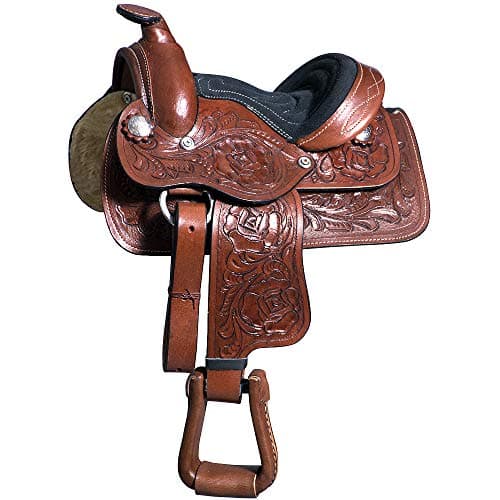 Great American 8 in Kids Youth Children Miniature Pony Saddle Leather Western Toddler