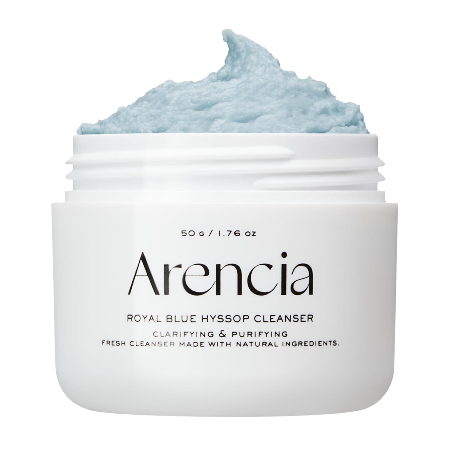 Arencia Fresh Mochi Soap, Royal Blue Hisop, 1.8 oz (50 g), Korean, Facial Cleanser, Moisturizing, Exfoliation, Pore Care