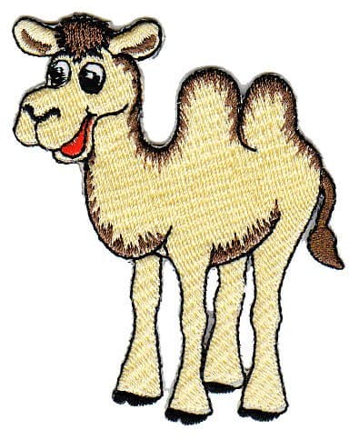 Camel Safari Animal Sew-on Badge/Iron-On Patch ca.