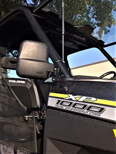 Folding Side View Mirror Set for Polaris Ranger 1000XP 2018+(Will Work With Factory Doors Installed-2018-2022 only)