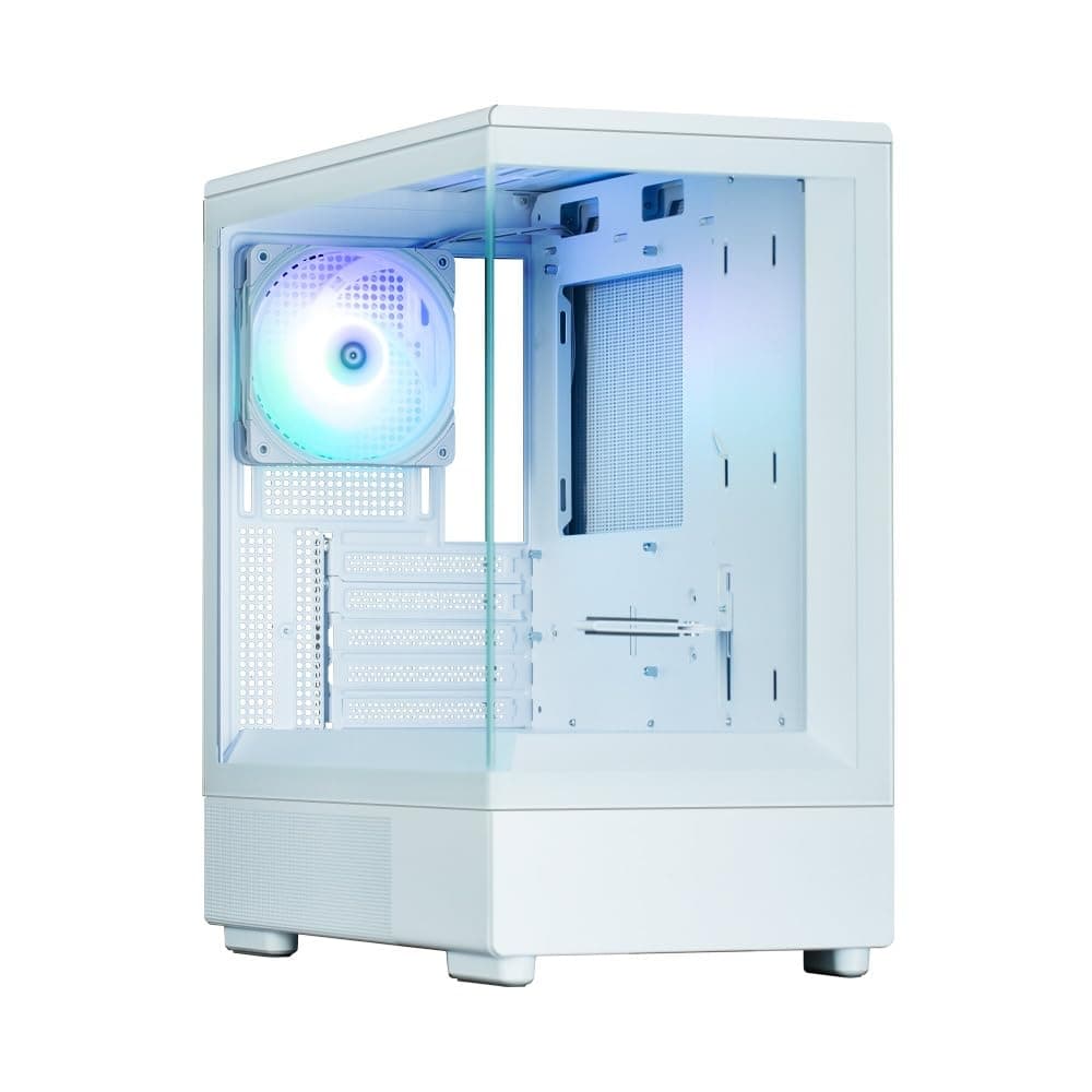 ZALMAN CS8959 P10 White Pillarless Construction Mini Tower Micro-ATX PC Case White
