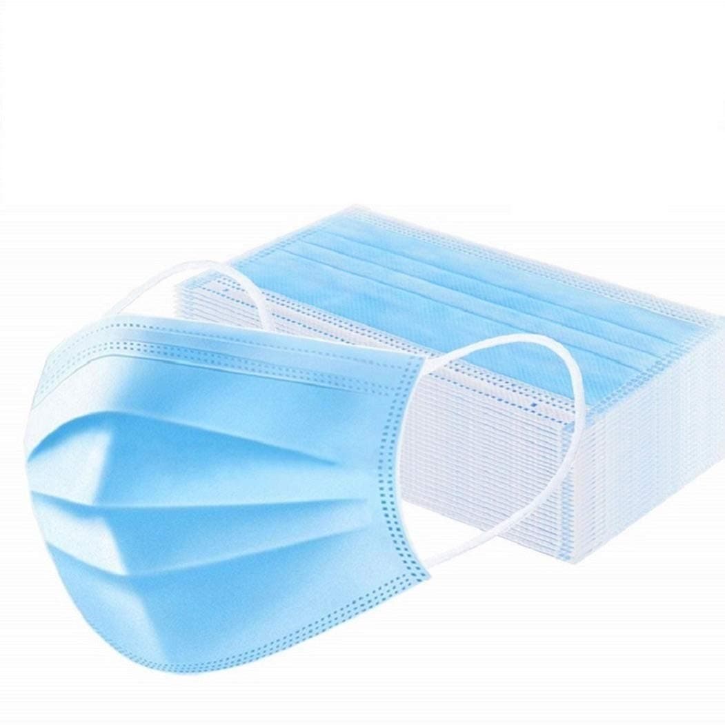 Lemail wig Disposable Full Face Protection Masks, Blue, 1 Count