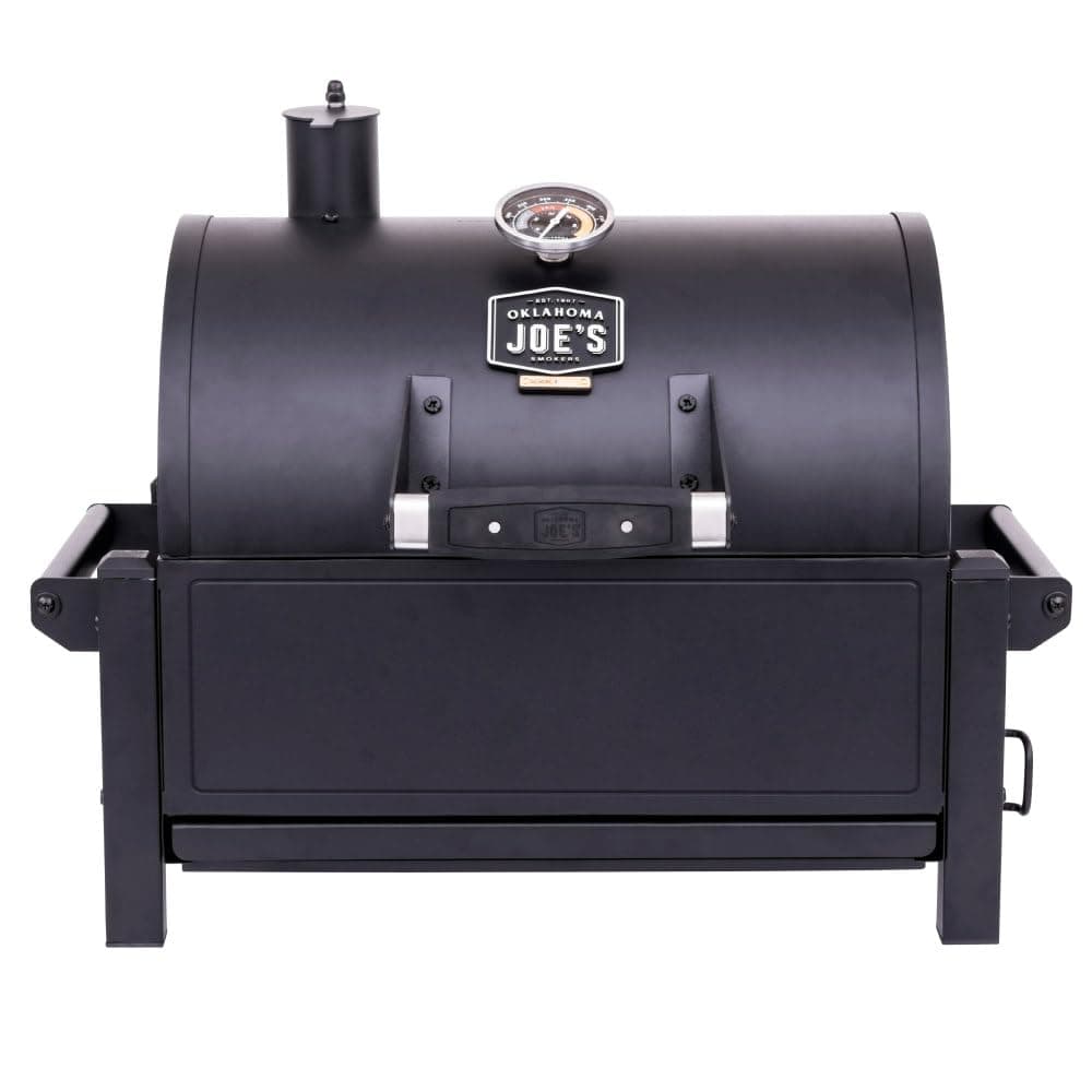 Oklahoma Joe's Rambler Portable Charcoal Grill with 218 sq. in. Cooking Area, Portable Grill, Black