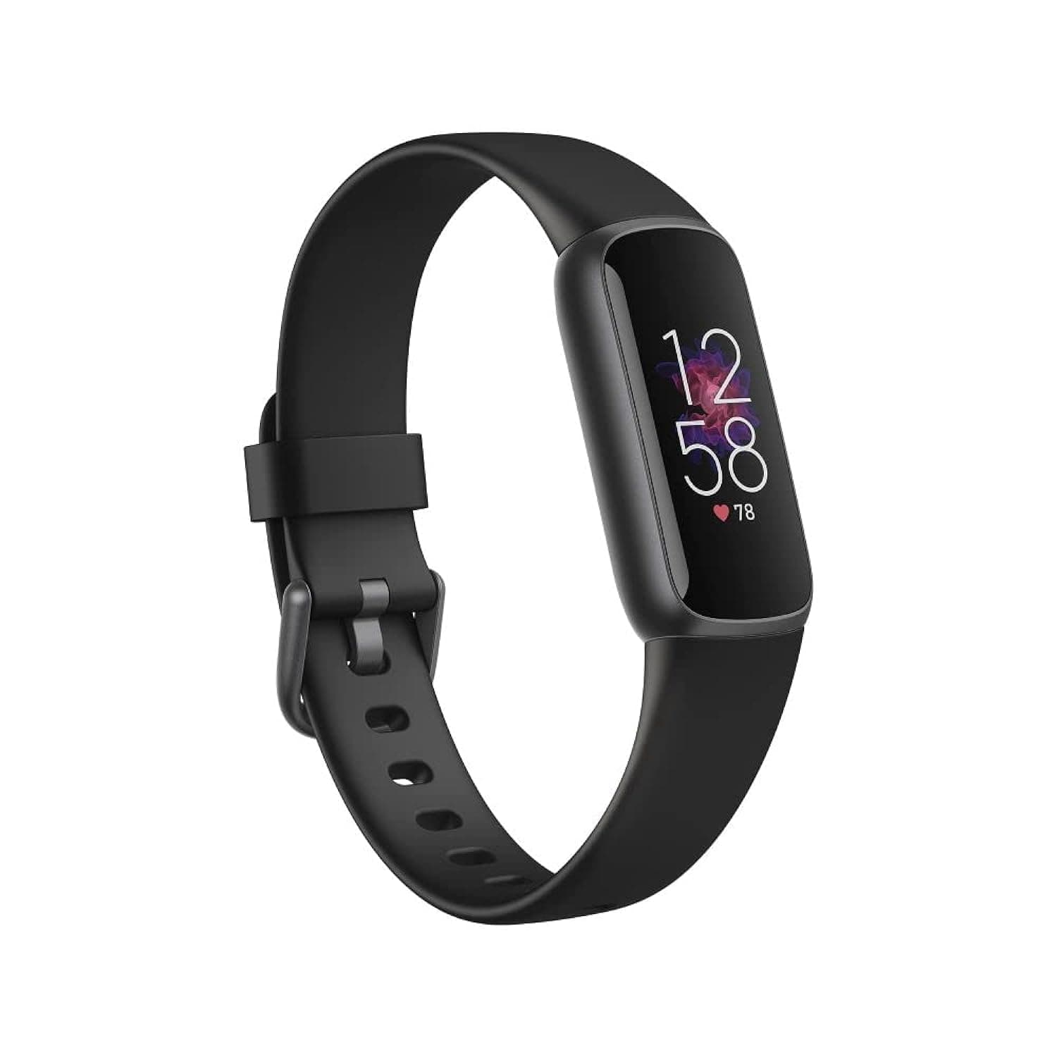 Luxe-Fitness and Wellness-Tracker with Stress Management, Sleep-Tracking and 24/7 Heart Rate, Black/Graphite, One Size (S & L Bands Included)