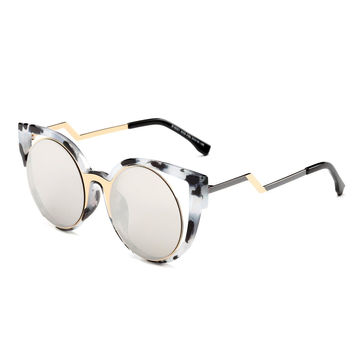 Dasein Trendy Design Polarized Sunglasses Eyewear w/Zip Closed Case for Women