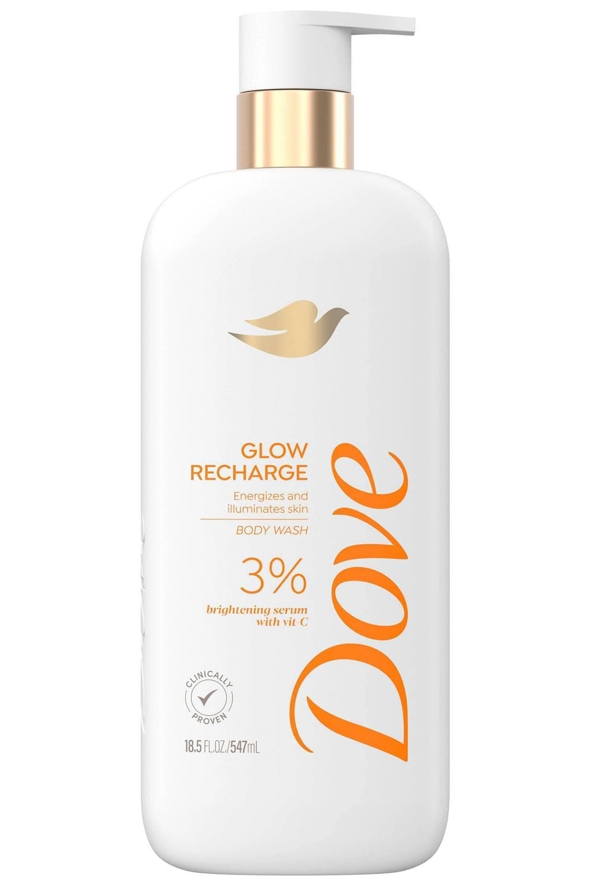 Serum Body Wash Glow Recharge illuminates & Exfoliates skin with brightening Vitamin C Serum 18.5 Fl Oz