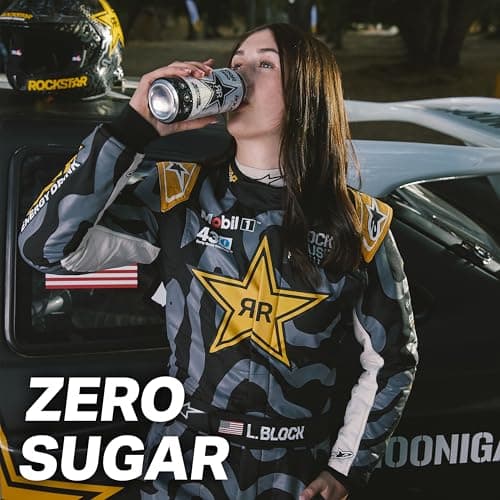 Rockstar Pure Zero Energy Drink, Grape, 0 Sugar, with Caffeine and Taurine, 16oz Cans (12 Pack) (Packaging May Vary)