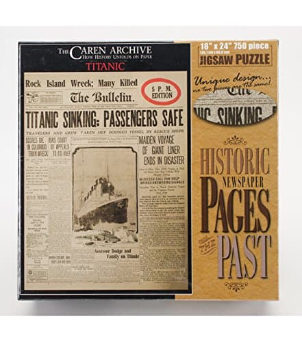 Americana Souvenirs and Gifts Titanic Pages from The Past Puzzle