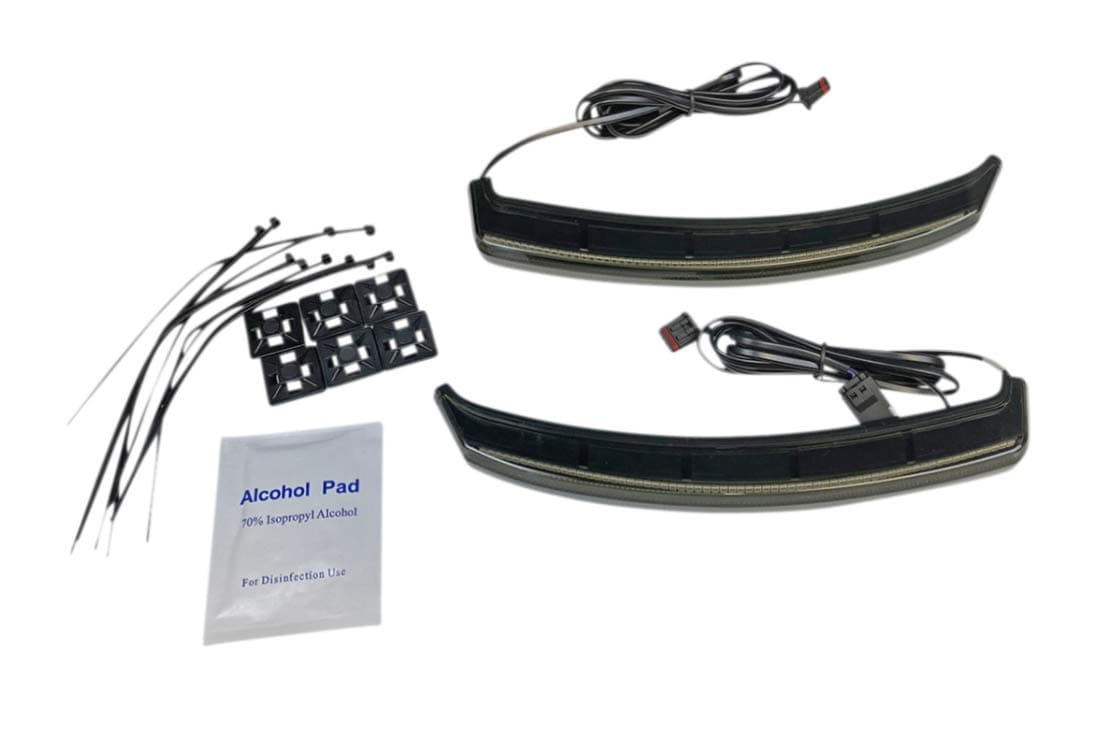 LED Saddlebag Lights for Indian Chieftain and Dark Horse (not Challenger) - Smoke