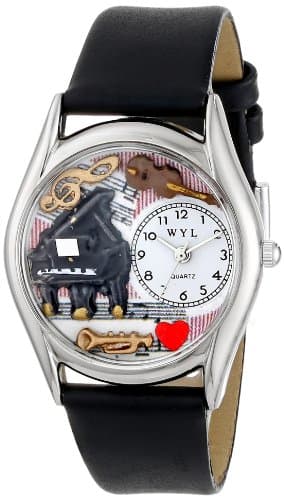 Whimsical Watches Women's S0640014 Music Teacher Black Leather Watch
