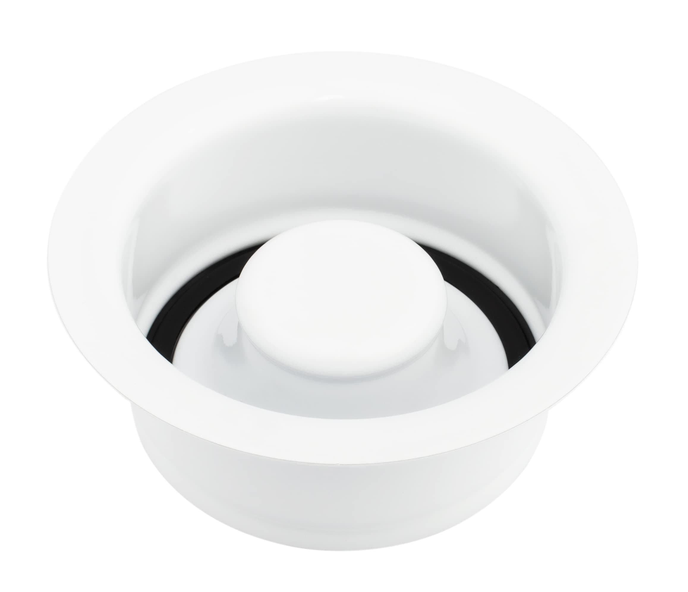 Artiwell Sink Garbage Disposal Flange and Stopper, Universal Flange Fit for 3-1/2 Inch Standard Sink Drain Hole, Kitchen Sink Flange Replacement Accessories, Sink Garbage Disposer Kit (White)