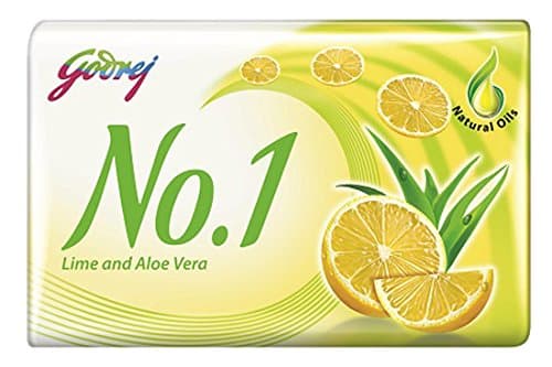 Godrej No.1 Lime and Aloe Vera Soap, 100g (Buy 3 Get 2 Free)