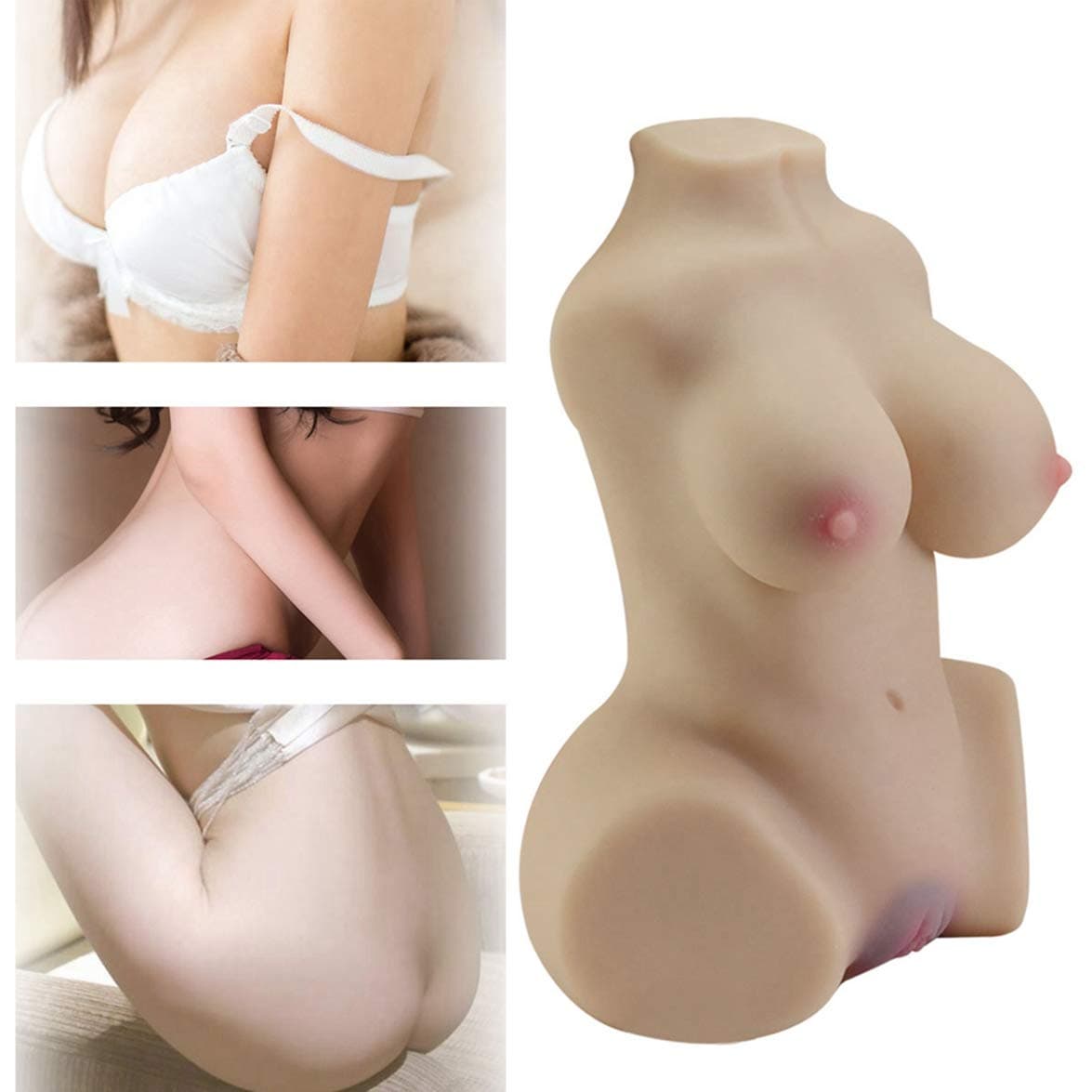 Põckët P`üššeýs for Men Realistic P`üššýfoot Hands Free for Male M-asturbation Torso Deluxe Toys Discreet Packages