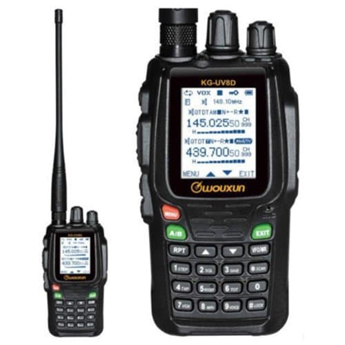 Wouxun KG-UV8D Dual-Band 134-174/400-520 MHz 999CH Repeat Two-way Radio Walkie Talkie + Speaker Mic