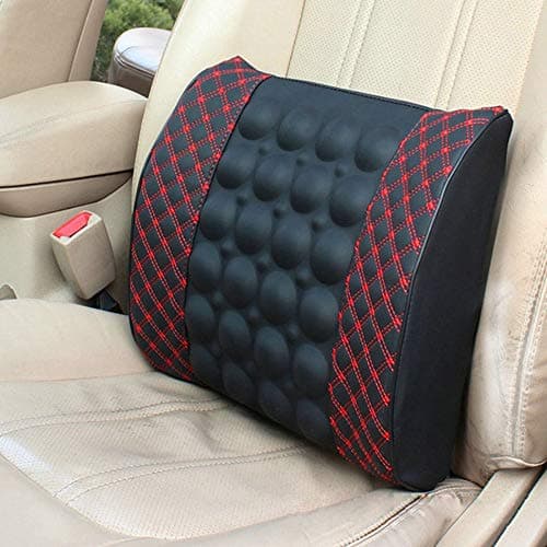 LuvBells™ Car Seat Comfort Cushion with Electric Vibration Motor Massage (Red Line)
