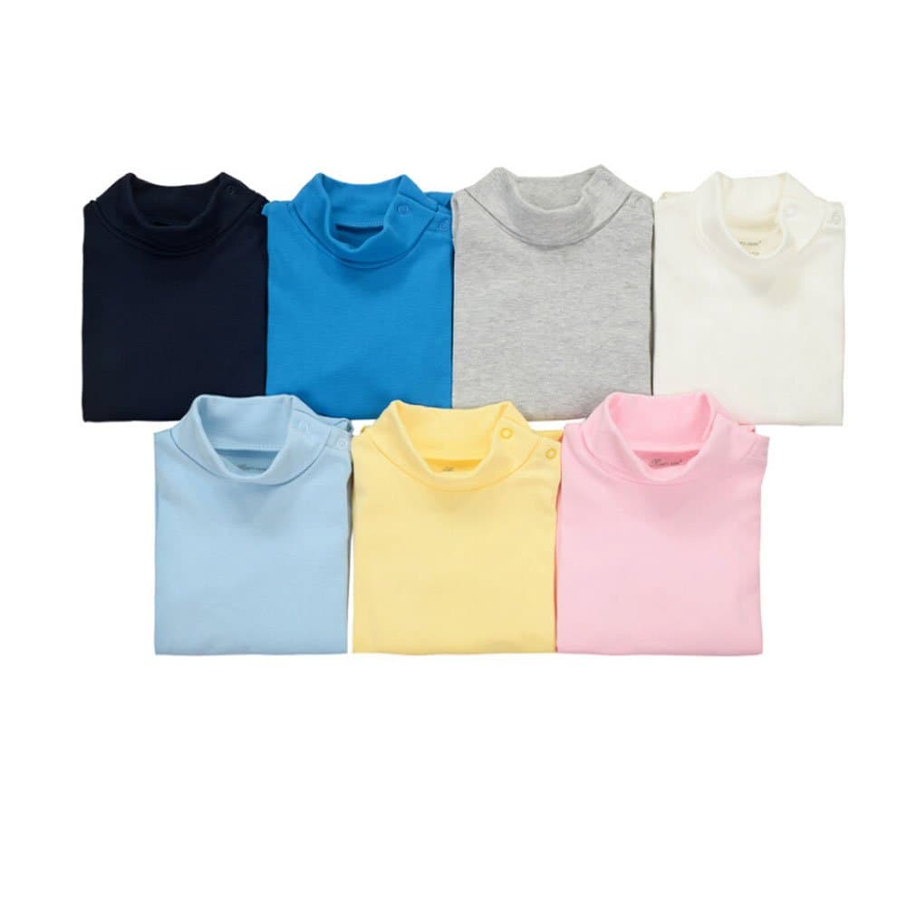 CuteOn 3/5/7 Packs Baby Cotton Turtleneck Top Bodysuit Gift Set - Random Color