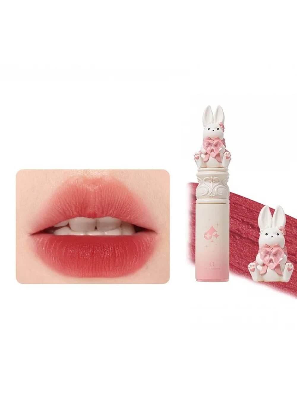 Wonderland Tea Party Series White Rabbit Velvet Finish Liquid Lipstick (02 love Rabbit)