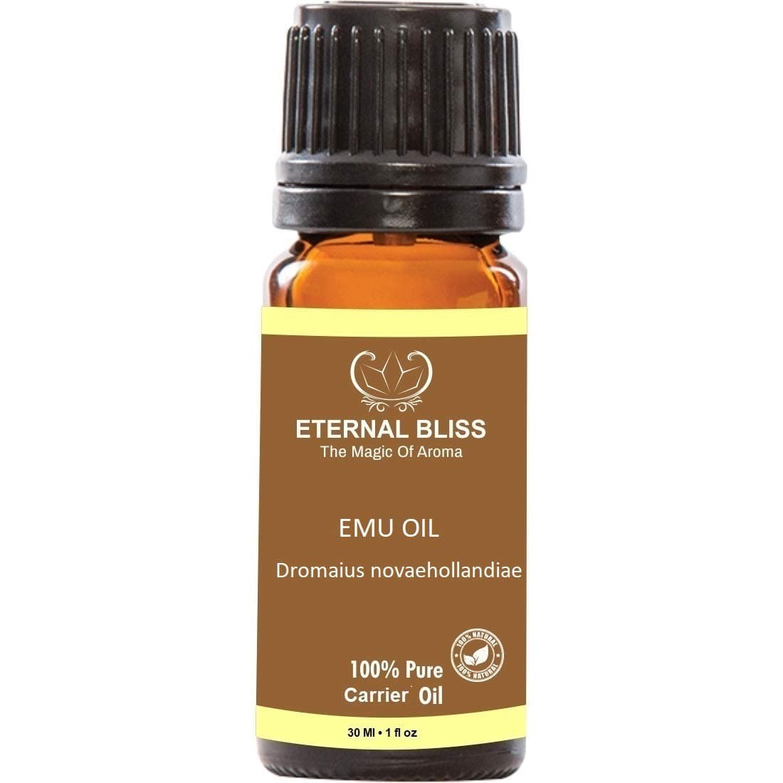 Emu Cold Pressed Carrier Oil (30ML) - Pure Natural & Therapeutic Grade Oil For Aromatherapy Body Massage, Skin Care & Hair Care Hair Oil||Emu Oil|| Pure Emu Oil||Virgin Emu oil