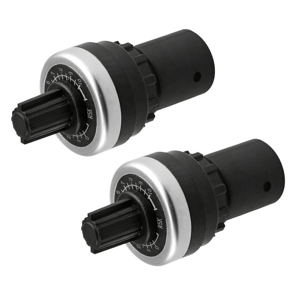 2 PCS LA42DWQ-22 22mm 5K Ohm Variable Speed Drive Potentiometer Rotary Potentiometer Inverter Converter (5K)