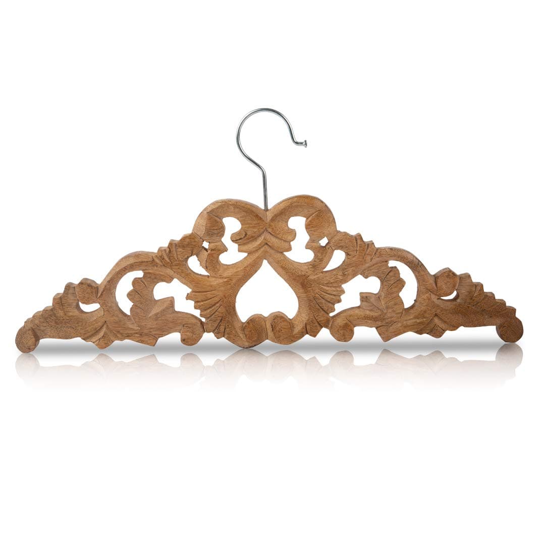 The Great Indian BazaarHandmade Vintage Wooden Wedding Suit Jacket Tuxedo Shirt Coat Clothes Hanger for Groom & Bridal Wedding Dress Non Slip Smooth Finish Swivel Hook Bridal Shower Party Favor Gift Ideas