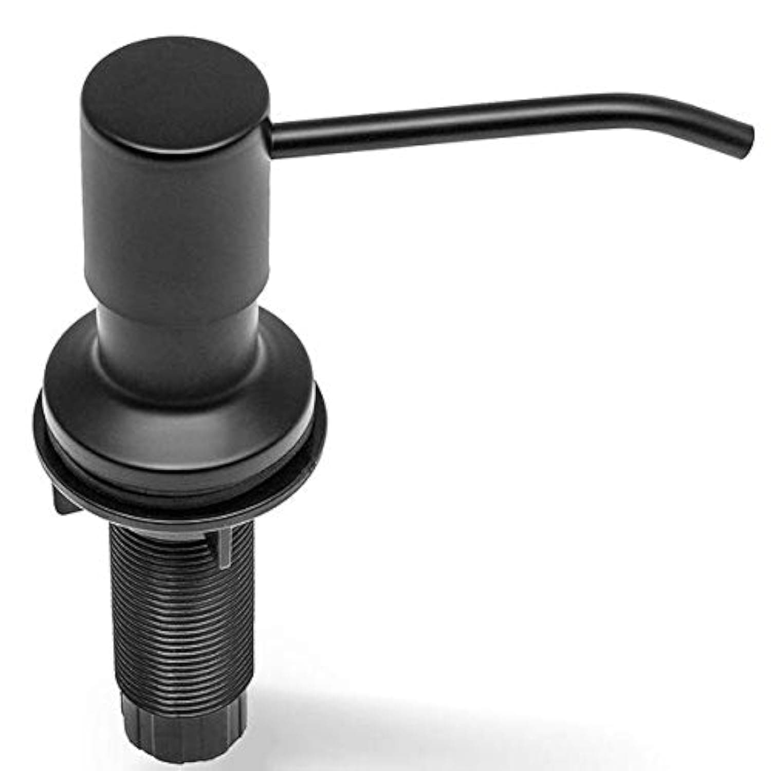 Soap Dispenser for Kitchen Sink (Black Matte), Built in Soap Dispenser, Stainless Steel Pump Replacement