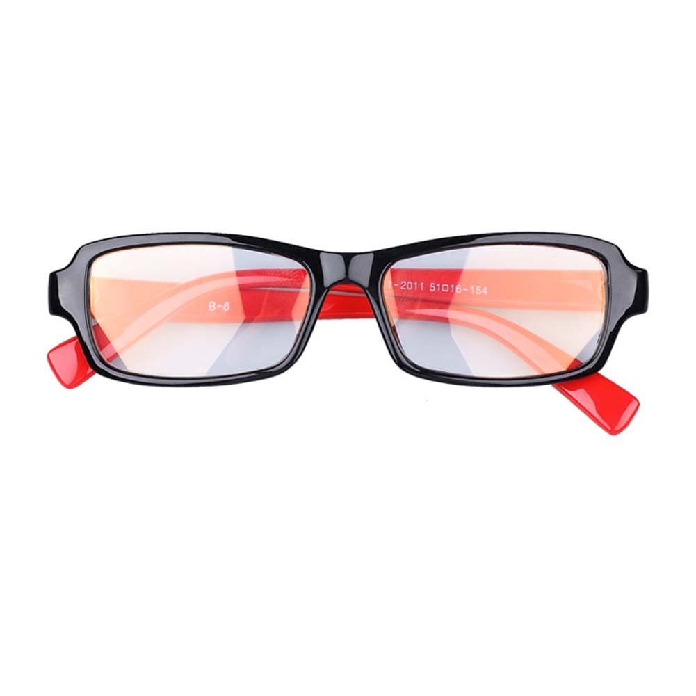 Computer Glasses with Clear Polycarbonate Double Sided Anti-reflective Coating, Scratch Coating and Uv Protection - Plastic Frame