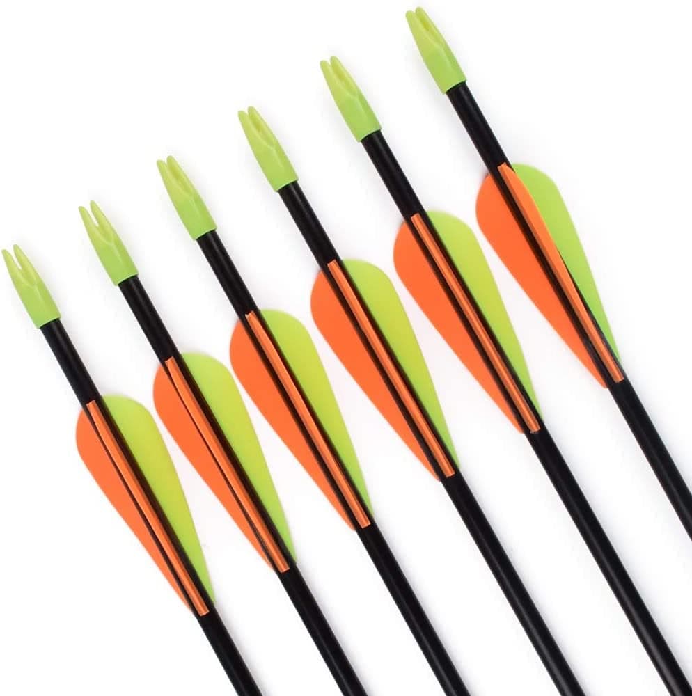 GPP 28 Fiberglass Archery Target Arrows Practice Arrows for Recurve Bow Youth Arrows
