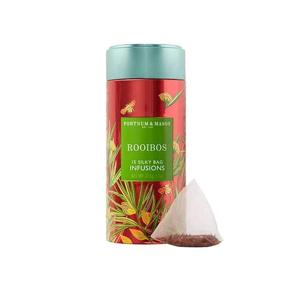 Fortnum and Mason British Tea, Rooibos Infusion Tin 15 Silky Tea bags (1 Pack)