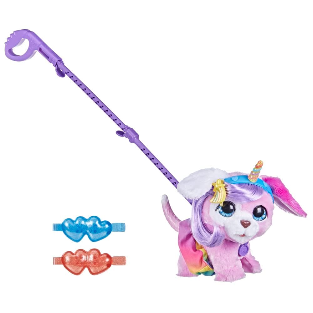 FurReal Hasbro Glamalots Interactive Pet Toy, 7 Accessories, Ages 4 and Up, Multicoloured (F1544)