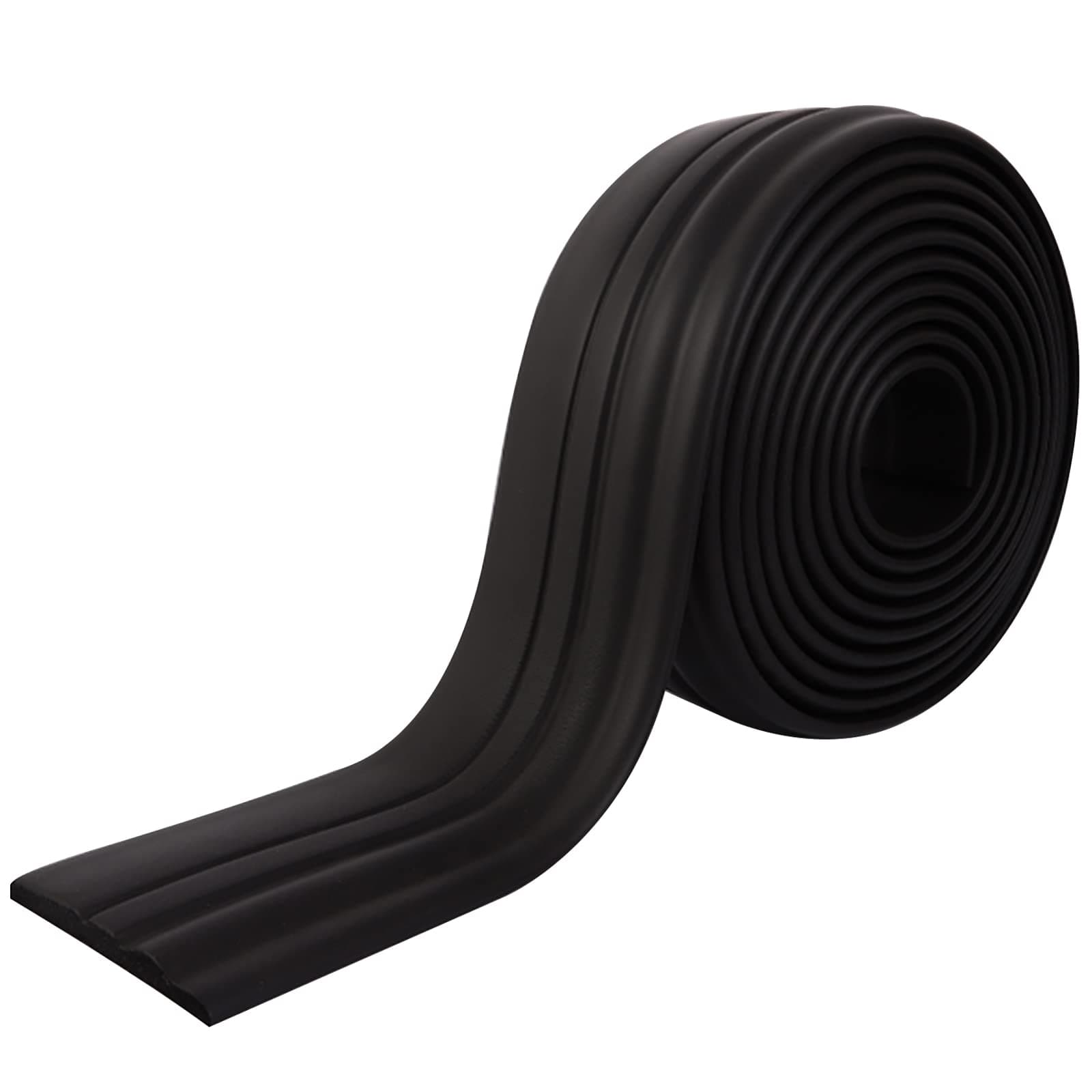 Upgraded Hardened Wall Base Floor Trim | Peel and Stick Self-Adhesive Design | Caulk and Baseboard Trim for Wall, Chair Rail and More, 16.4 ft x 3.9 in