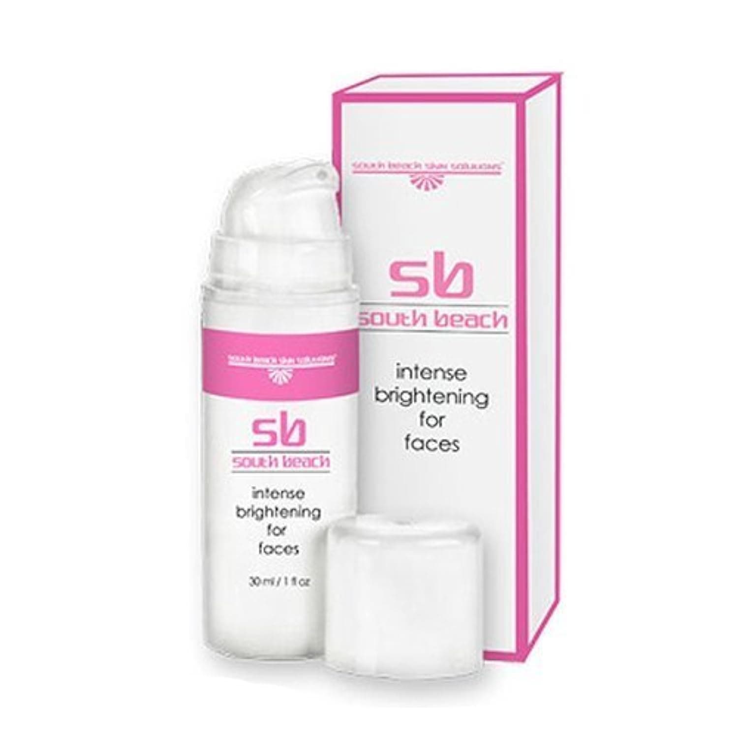 South Beach Intense Brightening for Faces - Instant Results, Naturally Corrects, Conceals, Conditions - Salon Strength Instant Anti-Aging Results Against Dark Spots, Sun Damage - No Harmful Chemicals