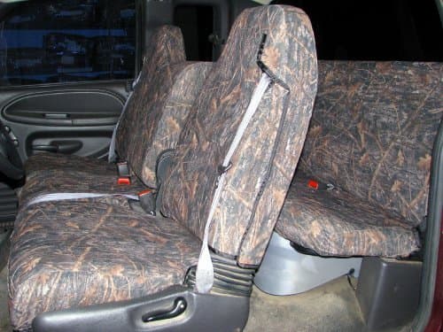 Durafit Seat Covers DG10 CL C1998-2002 Dodge Ram Xcab Front 40/20/40 with Integrated Seat Belts and Rear Solid Bench seat