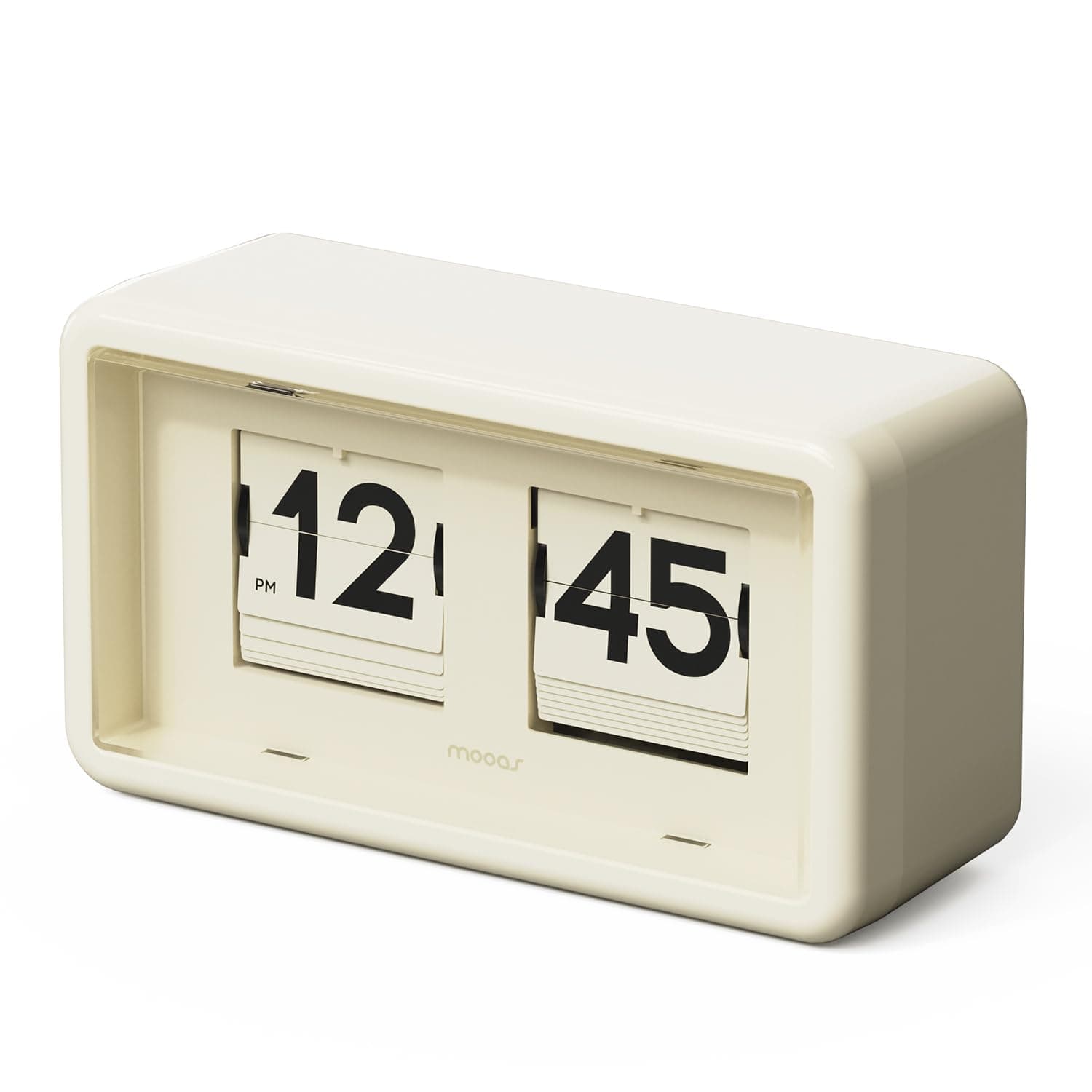 mooas Newtro Flip Clock (Cream)