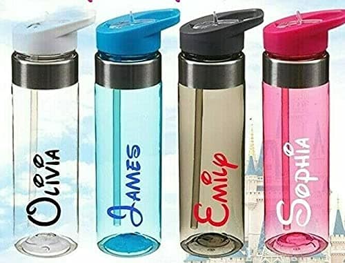 Personalised Custom Name Vinyl Sticker Decal Water Bottle Disney Font Stickers