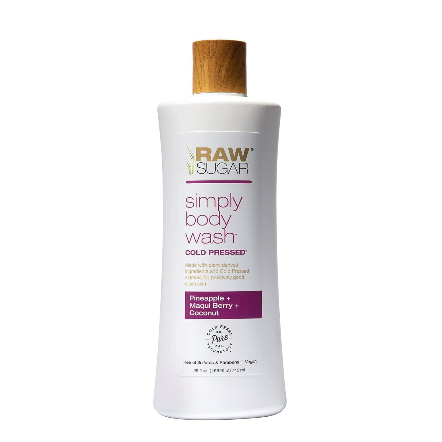 Simply Body Wash, (25 Fl Oz, Pack of 1) Bath Soap, Formulated without Sulfates & Parabens (Pineapple + Maqui Berry + Coconut)