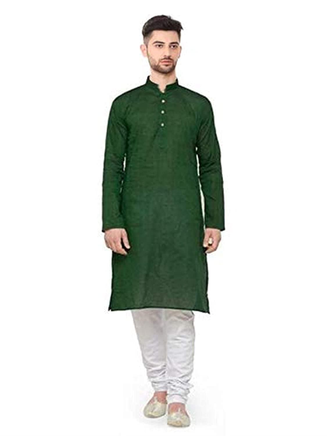 STYLEXA Men's Solid Straight Kurta Pyjama Set Cotton