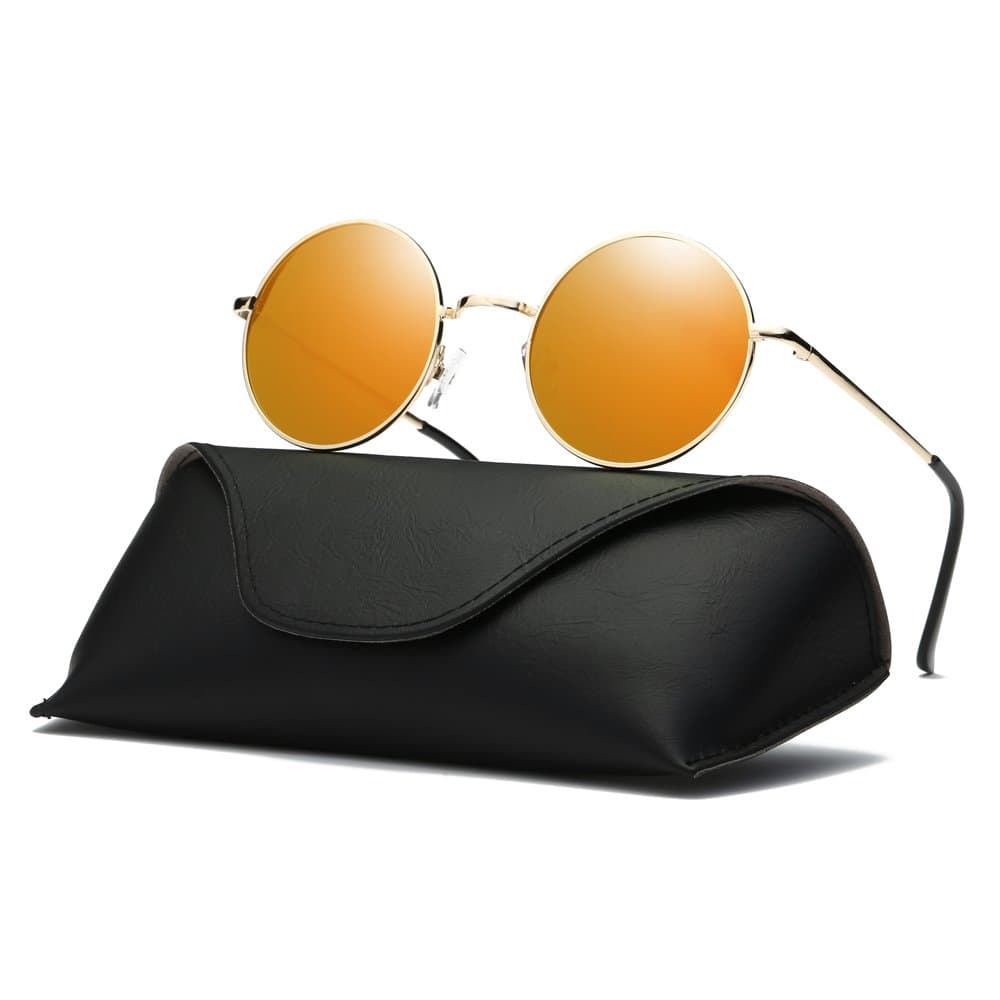 Ray Parker Fashion Classic Vintage UV Protection Round Mirrored Polarized Lens Sunglasses for Men RP8024 RP0967