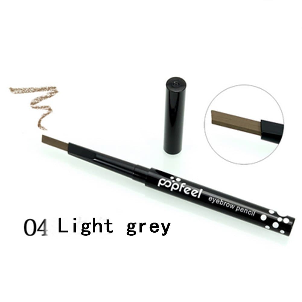 Natural Eyebrow Pencil Pen Eyeliner Pen Waterproof Easy to Apply 04 Light Grey