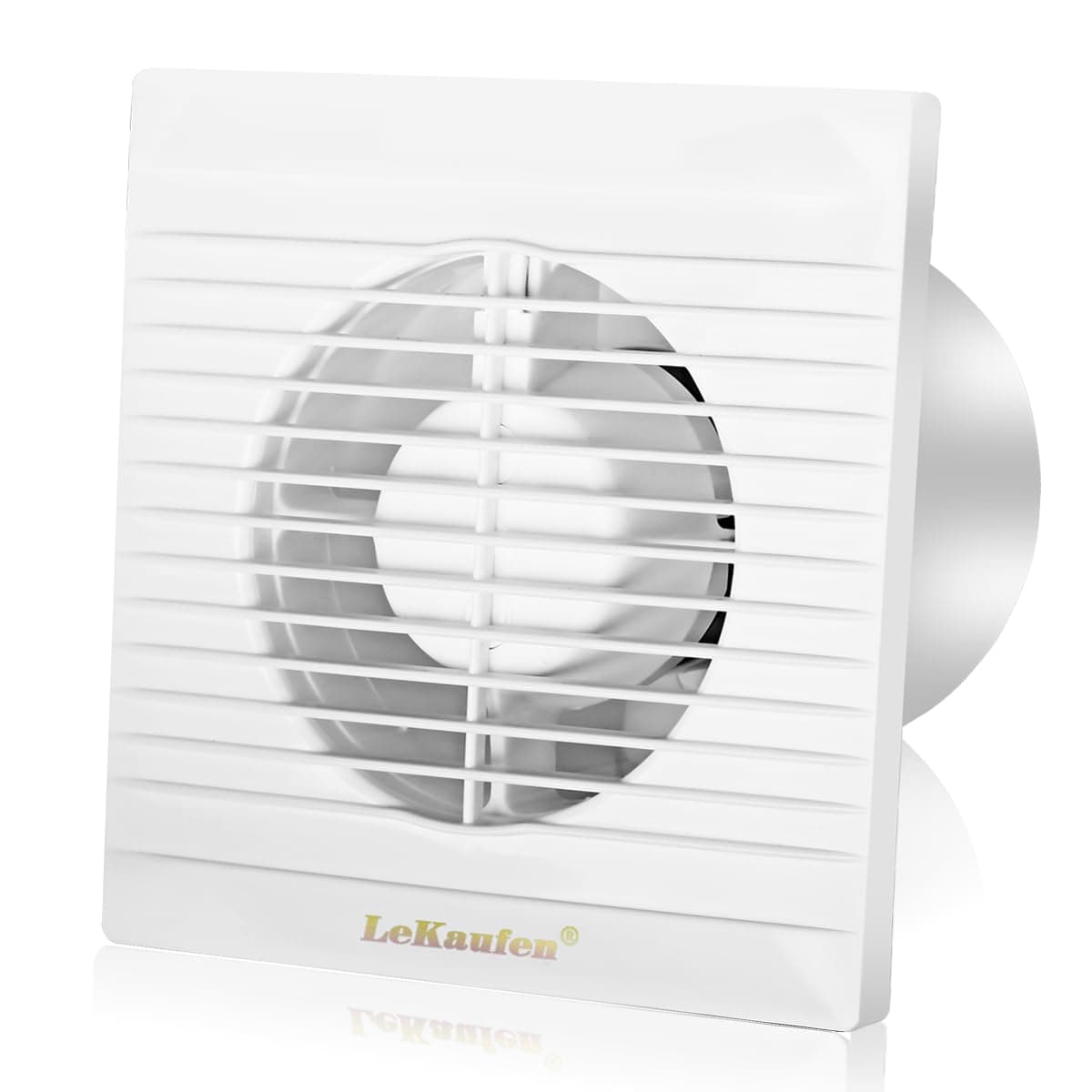 4" Bathroom Extractor Fan 100mm Exhaust Fan with Backflow Flap, Powerful Window Extractor Fans for Dehumidification Ventilation, Airflow 150 m³/Hour, Silent for Kitchen Ceiling Window Office