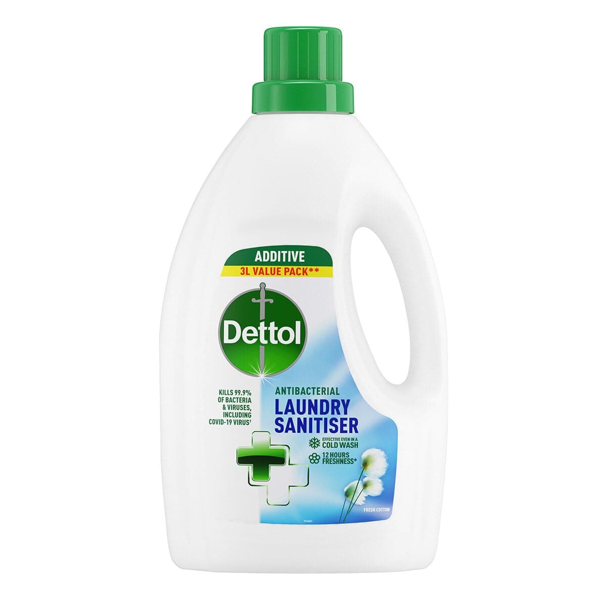 Dettol Antibacterial Laundry Sanitiser 3L - Fresh Cotton
