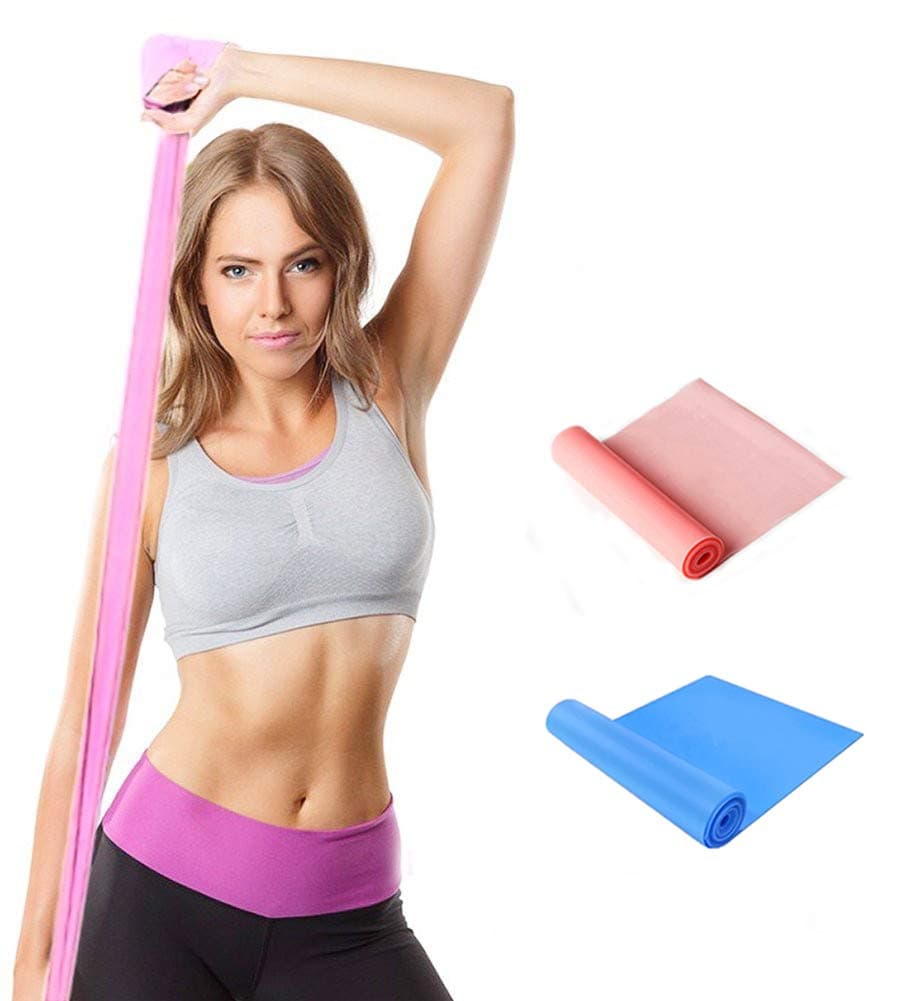Qian Resistance Bands, Professional Exercise Elastic Bands, Long Natural Latex Elastic Bands, Perfect for Strength Training, at-Home Workouts,Physical Therapy, Rehab,Yoga, Pilates, Stretching