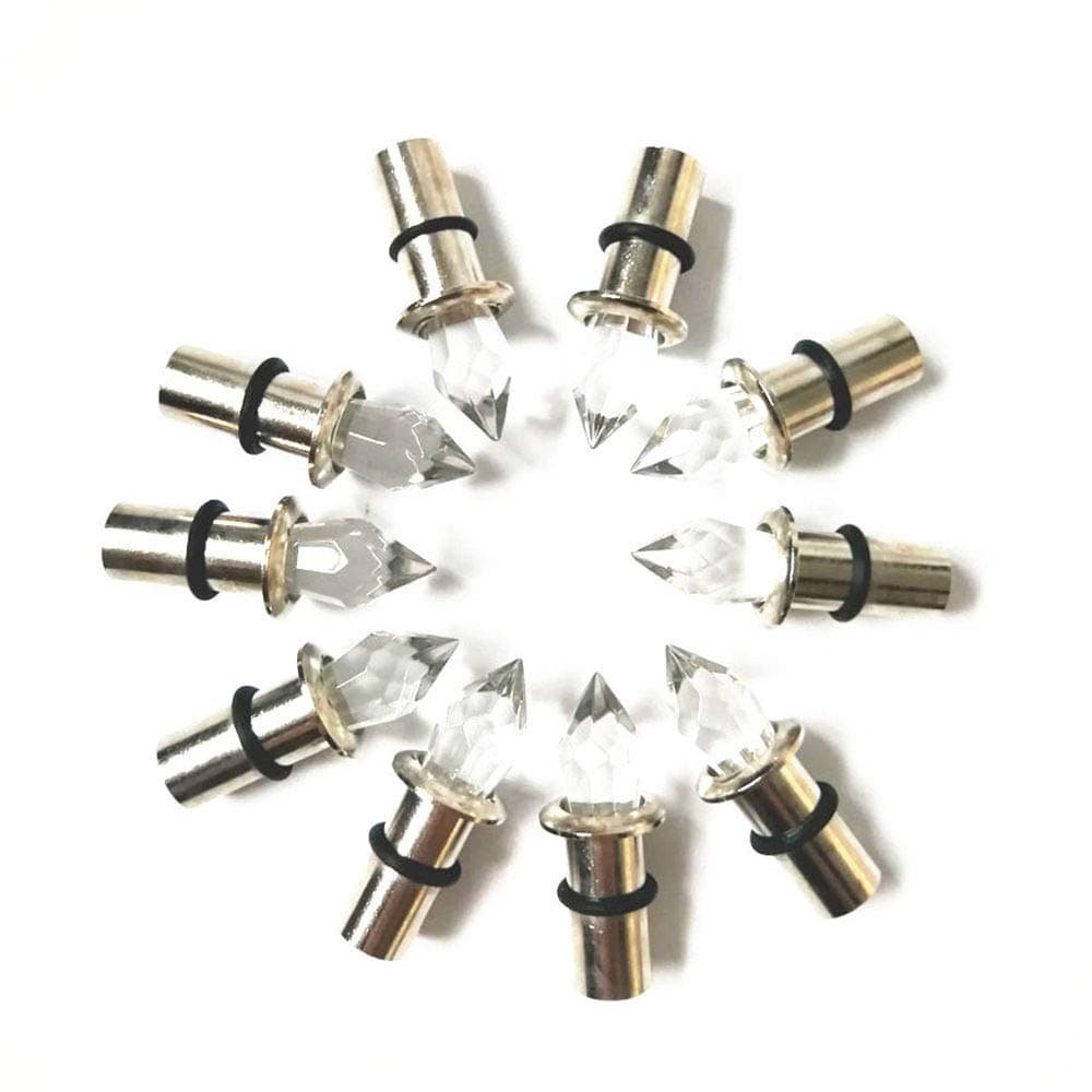 Fiber Optic End Glow Crystal End Fittings for Fiber Optic Ceiling Starry Sky Lighting Effect Harness Accessories 10pcs/lot