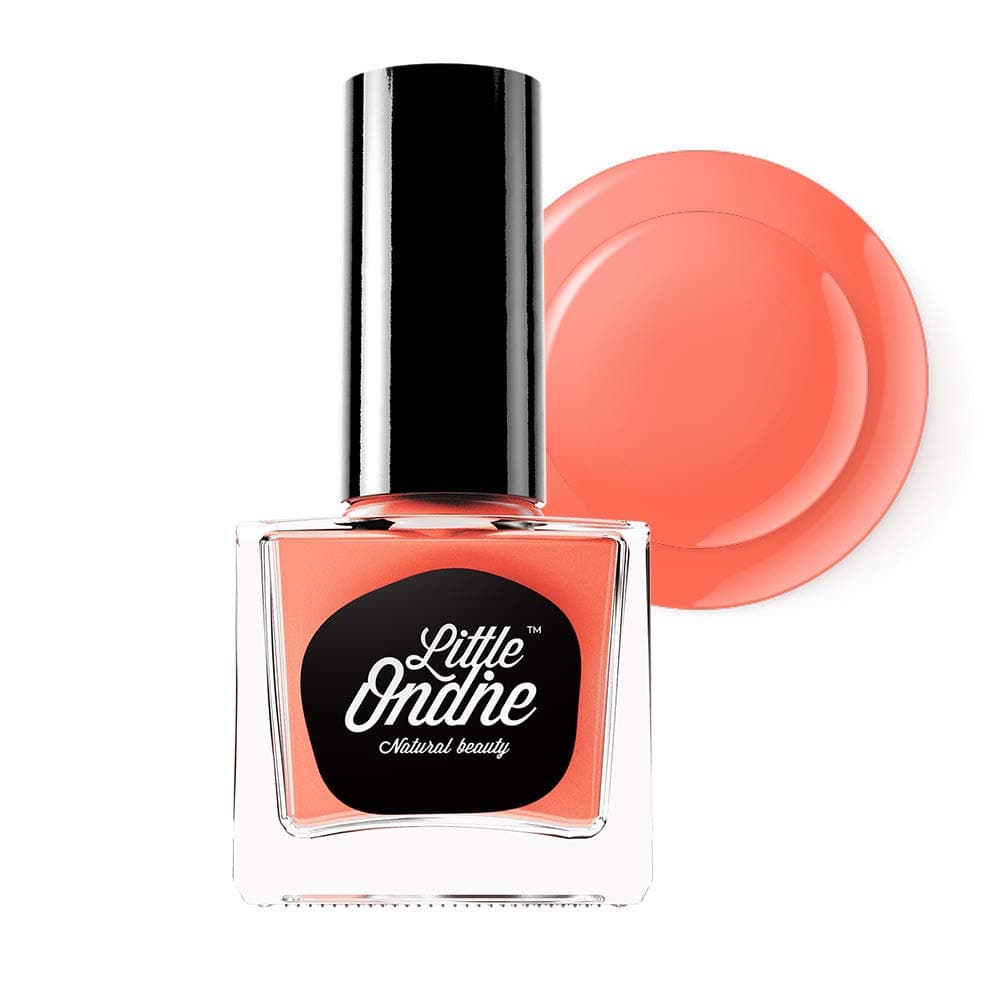 Little Ondine Water-Based Peel Off Odor Free Quick Dry Non-Toxic Natural Nail Polish-Pink 0.36 Fl Oz(L701-Sweet Peach)