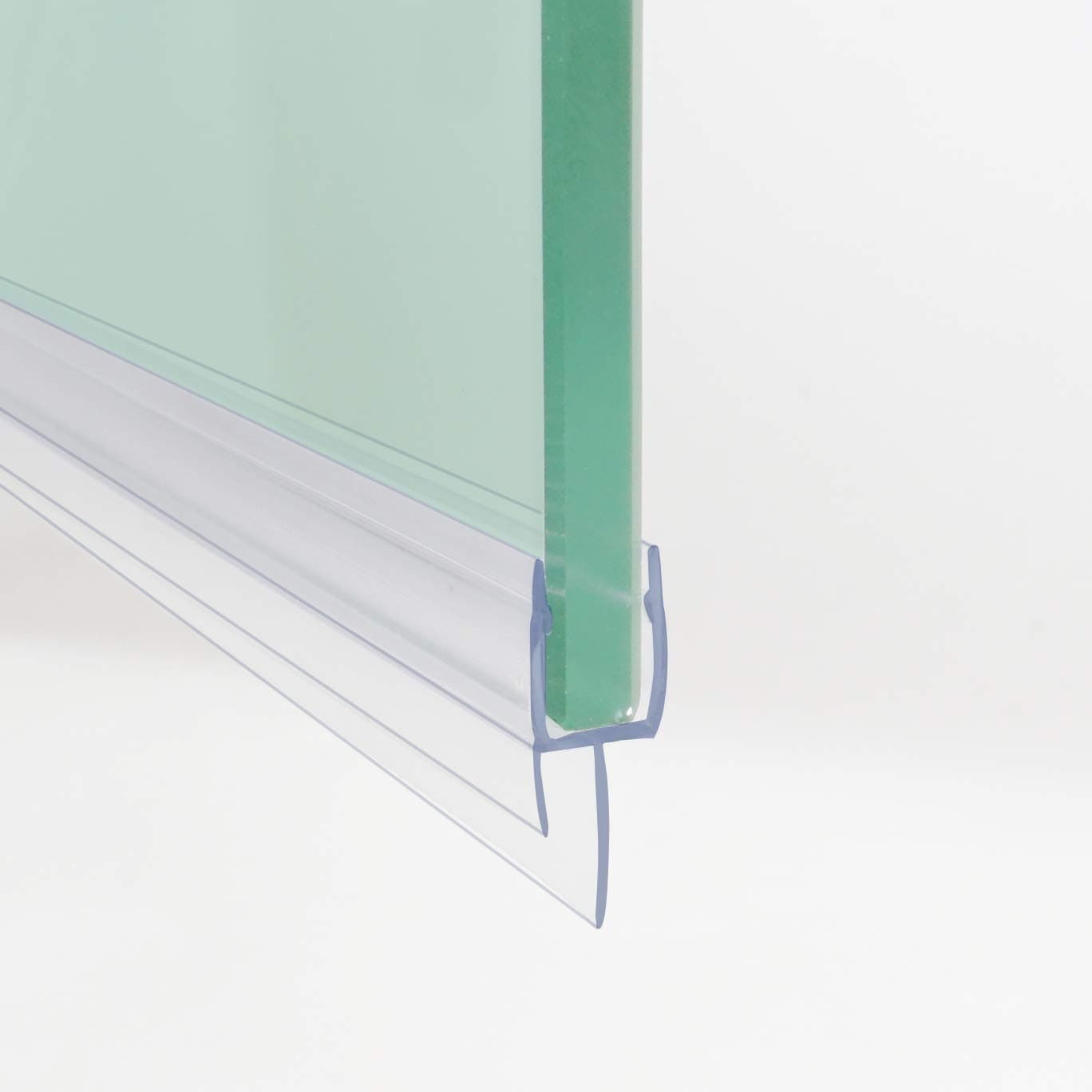 Frameless Shower Door Sweep Shower Door Bottom Seal for 1/4" (5-6mm) Glass,36" Long, Glass Shower Door Seal Strip,Clear Vinyl