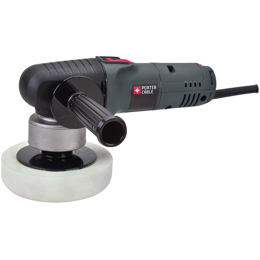 PORTER-CABLE Car Polisher and Buffer, 6-Inch, Orbital, Variable Speed (7424XP), Gray