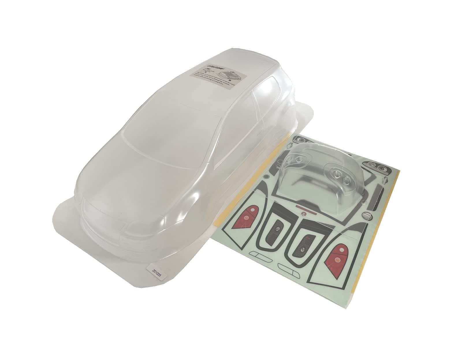 1/10 Scale RC Onroad Racing Drift Touring Car Transparent Clear Lexan Body Shell (GTI)